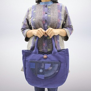 Tote Bag Patchwork Accented Pocket