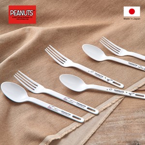 「PEANUTS・スヌーピー」BT・ホーローカトラリー／デザートスプーン・デザートフォーク　Enamel Cutlery