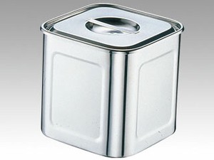 保存容器 18-8深型角キッチンポット 13.5cm