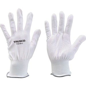 TRUSCO 超薄手 ノンコートインナー手袋 18ゲージ L トラスコ中山