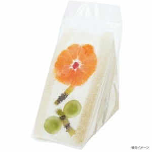 HEIKO（シモジマ） サンドイッチ袋 65 横開き ライン 白 バラ出荷