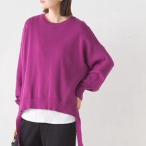 Sweater/Knitwear Pullover Knitted Side Ribbon