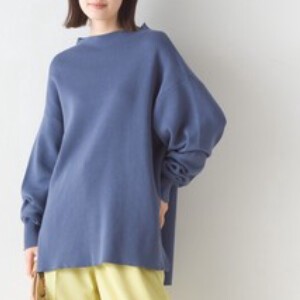 Sweater/Knitwear Pullover Bottle Neck Side Slit Knitted