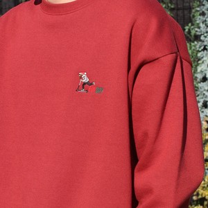 Sweatshirt Brushed Lining Embroidered