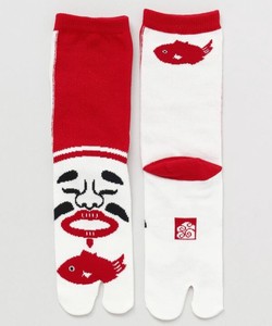 Crew Socks Red M Made in Japan