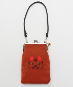 Shoulder Bag Gamaguchi Lucky-cat Made in Japan
