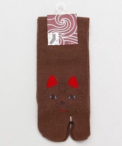 Crew Socks Lucky-cat Chatora-cat 25 ~ 28cm Made in Japan