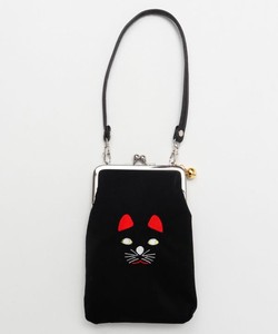 Shoulder Bag Gamaguchi Lucky-cat Made in Japan