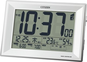 CITIZEN 目覚まし時計 電波 デジタル R151温度 ･ 湿度 カレンダー 環境目安表示