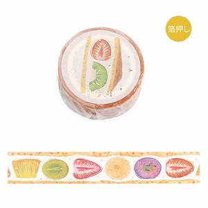 Washi Tape Foil Stamping Fruit Sandwiches 15mm x 5m