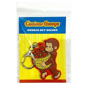 Key Ring Red Key Chain Apple Curious George