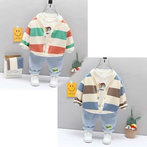 Kids' Suit Cardigan Sweater Kids Set of 3 Autumn/Winter