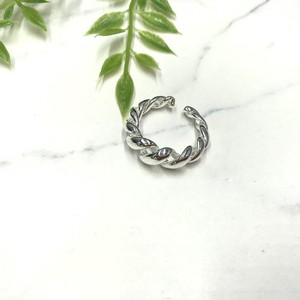 Silver-Based Pearl/Moon Stone Ring Wave sliver Bijoux Rings