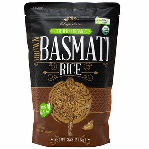 シェフズチョイス 有機 バスマティライス 玄米 オーガニック 1kg Certified Organic Brown Basmati Rice