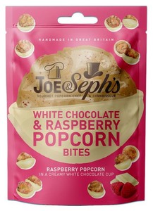 JOE&Seph's　ポップコーンバイツ　ホワイトチョコレート&ラズベリー