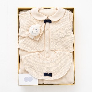 婴儿连身衣/连衣裙 礼品套装 棉 有机 日本制造