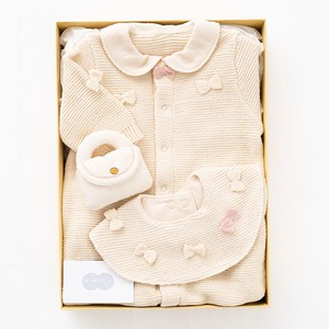 婴儿连身衣/连衣裙 礼品套装 棉 有机 日本制造