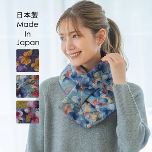 Thick Scarf Scarf Floral Pattern Autumn/Winter 2023 Made in Japan