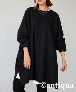 Antiqua T-shirt Long Sleeves Long T-shirt Tops Ladies' Autumn/Winter