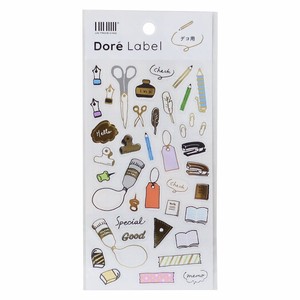 【シール】Dore Label 箔モチーフ ステーショナリー