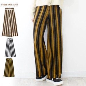 Full-Length Pant Stripe Wide Pants Autumn/Winter
