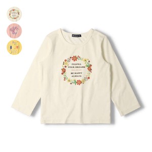 Kids' 3/4 Sleeve T-shirt Pudding Flowers M