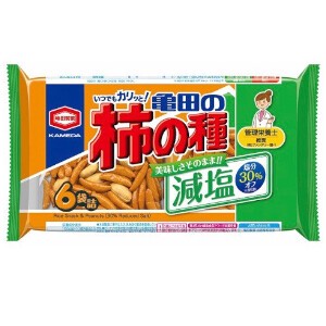亀田製菓 減塩 亀田の柿の種 164g x12【米菓】