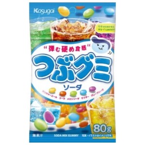 春日井製菓 Jつぶグミ ソーダ 80g x6【飴・グミ・ラムネ】