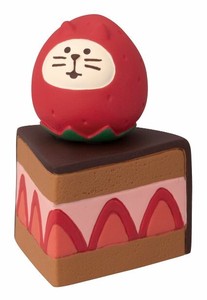 concombre いちご猫だるまのチョコケーキ  ZCB-90892