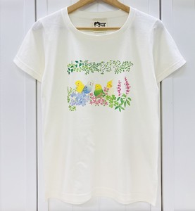 レディースTシャツ☆小鳥ガーデン【鳥】