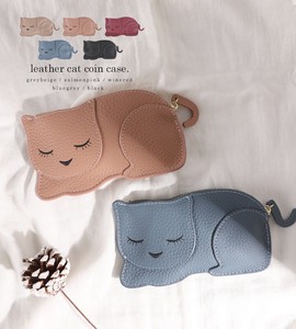 Coin Purse Coin Purse Rings Cat Genuine Leather Ladies'