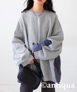 Antiqua Sweatshirt Pullover Plain Color Long Sleeves Sweatshirt Tops Ladies' Autumn/Winter