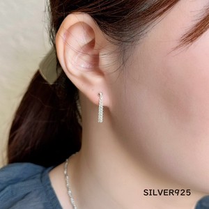 Pierced Earrings Silver Post sliver Lightweight Ladies'
