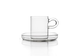 Wine Glass Coffee Cup and Saucer M 100ml
