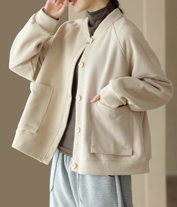 Coat Plain Color Long Sleeves Outerwear Ladies' Autumn/Winter