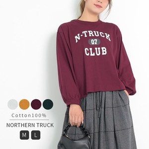 T-shirt Long Sleeves T-Shirt Ladies' College Logo Cut-and-sew