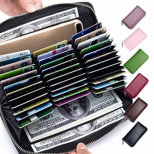 カード類がたっぷり入るフェイクレザー長財布　メンズ レディース カード収納 大容量