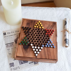チャイニーズチェッカー（ダイヤモンドゲーム）　木製対戦ゲーム