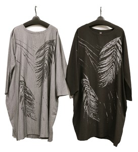 Casual Dress Pudding Feather One-piece Dress Ladies'