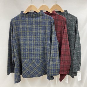 【2023FW】AラインチェックブリントデザインTシャツ