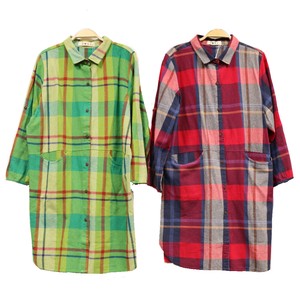 Button Shirt/Blouse Colorful Plaid Ladies'