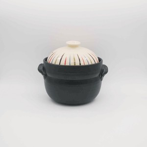 彩り十草 炊飯鍋（2合炊）　【日本製 萬古焼 ガス直火・レンジ・オーブン 使用可能】