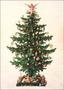 Postcard Christmas Christmas Tree 2023 New