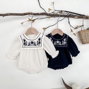 Baby Dress/Romper Design Spring/Summer Rompers Natural Embroidered Kids Autumn/Winter