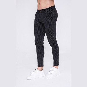 Full-Length Pant Stripe Stretch Slim Tapered Pants