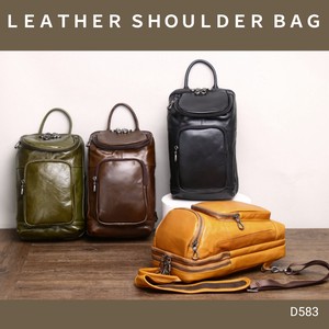 【D583】本革 ショルダーバッグ　レザーバッグ　斜め掛け　ワンショルダーバッグ　鞄