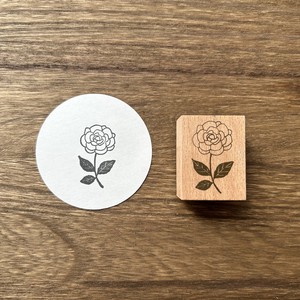 Stamp Flower Roses Wood Stamp