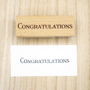 Stamp Wood Stamp Congratulations