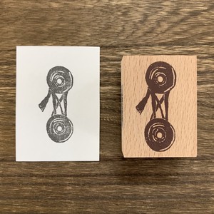 Stamp Wood Stamp String & Button