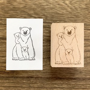 Stamp Polar Bear Wood Stamp